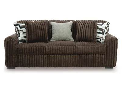 Midnight-Madness Sofa, Loveseat and Oversized Accent Ottoman