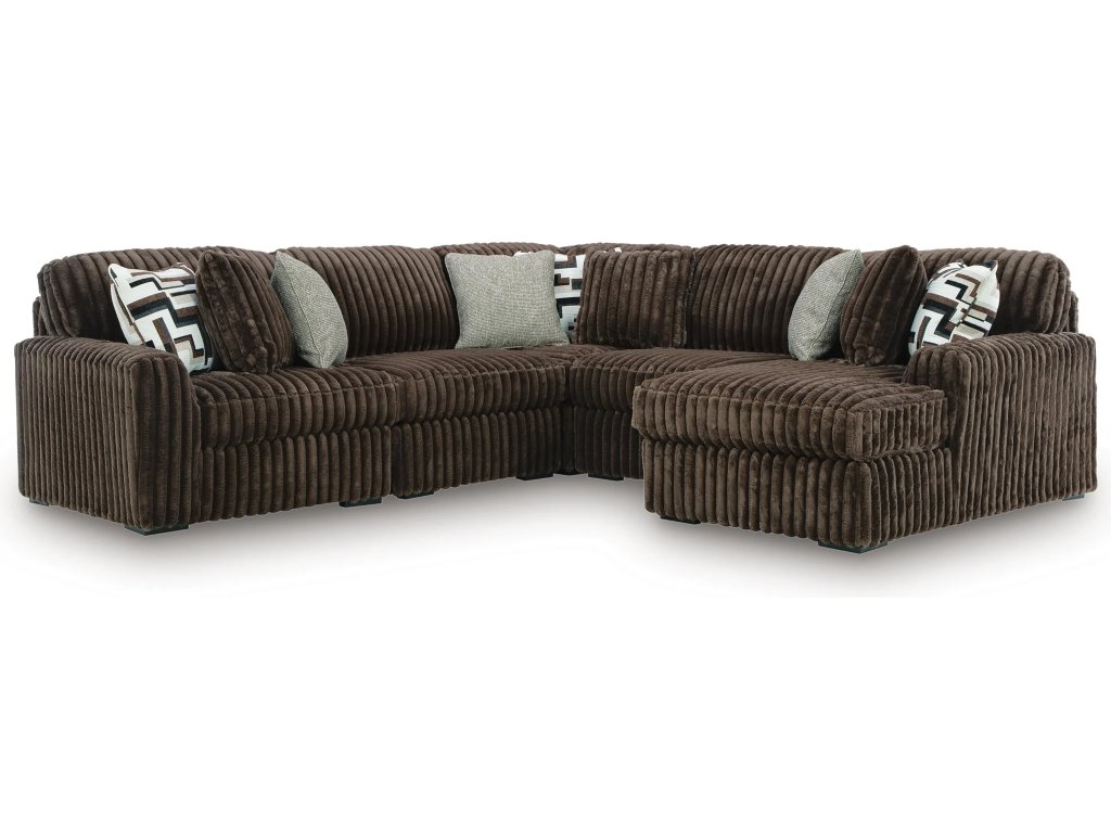 Midnight-Madness 5-Piece Sectional with Chaise - main image