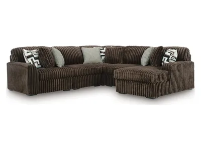 Midnight-Madness 5-Piece Sectional with Chaise