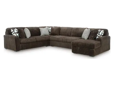 Midnight-Madness 4-Piece Sectional with Chaise