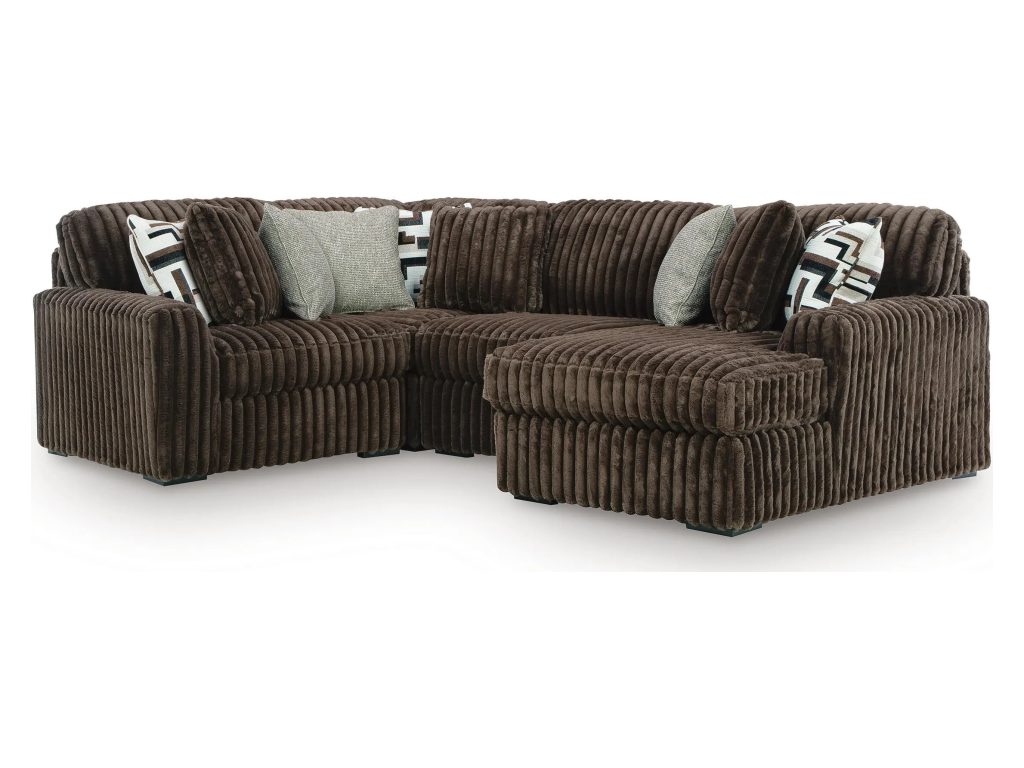 Midnight-Madness 4-Piece Sectional with Chaise - main image
