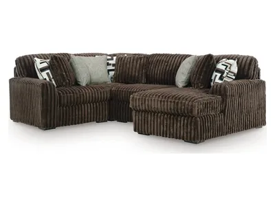 Midnight-Madness 4-Piece Sectional with Chaise