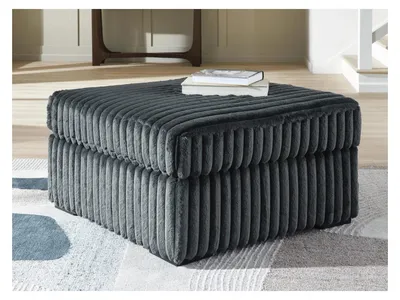 Midnight-Madness Oversized Accent Ottoman