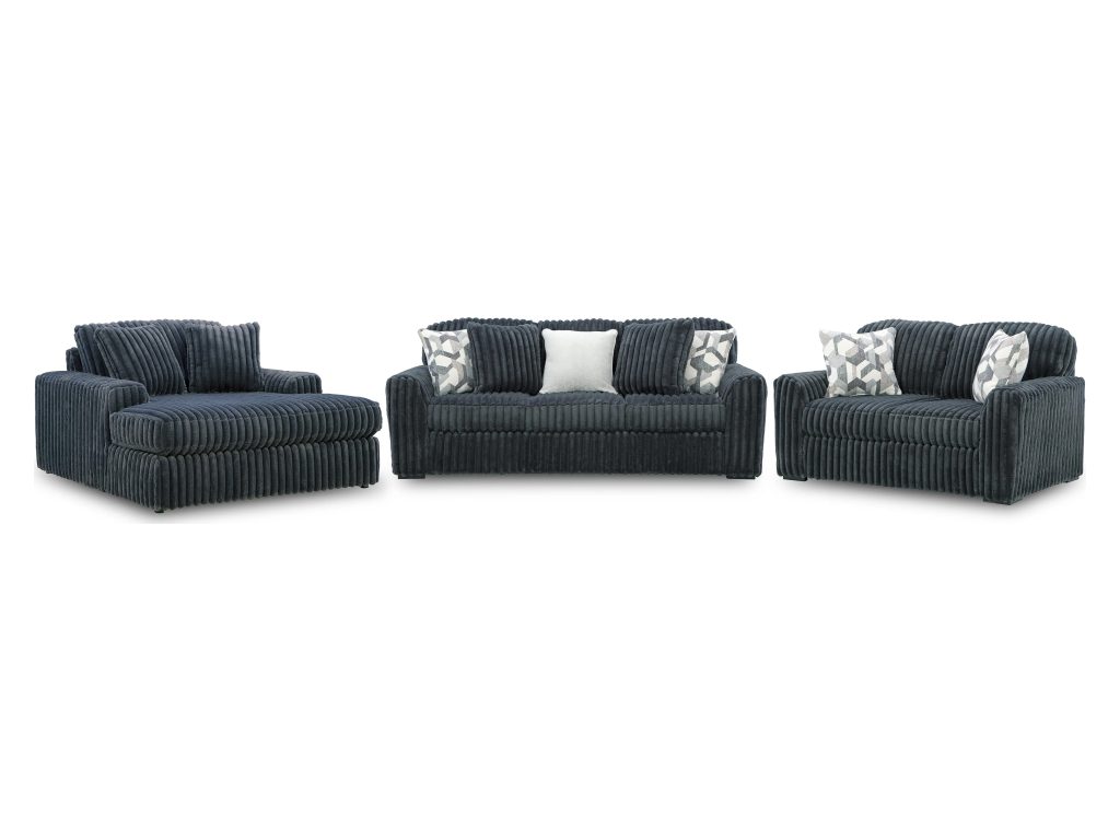 Midnight-Madness Sofa, Loveseat and Oversized Chaise - main image
