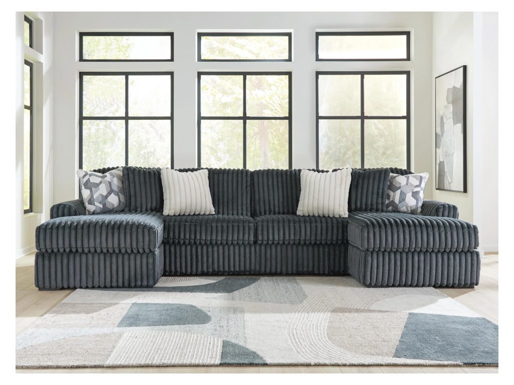 Midnight-Madness 3-Piece Double Chaise Sectional - image 1