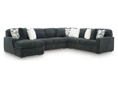 Midnight-Madness 4-Piece Sectional with Chaise