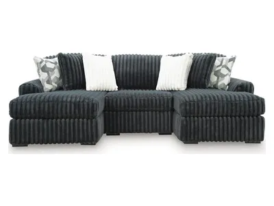 Midnight-Madness 3-Piece Double Chaise Sectional