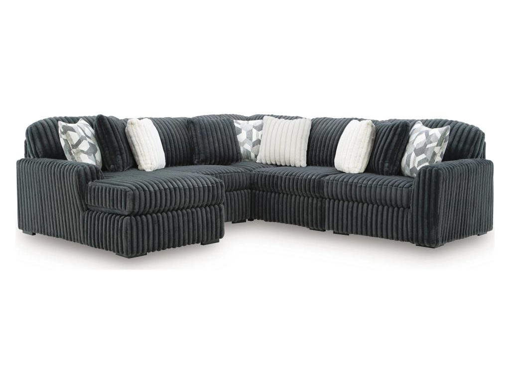 Midnight-Madness 5-Piece Sectional with Chaise - main image