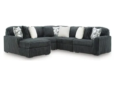 Midnight-Madness 5-Piece Sectional with Chaise