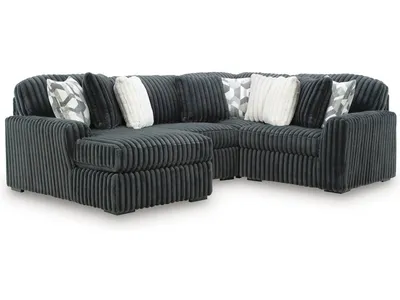 Midnight-Madness 4-Piece Sectional with Chaise
