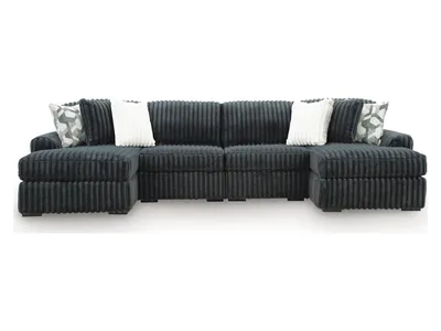 Midnight-Madness 4-Piece Double Chaise Sectional