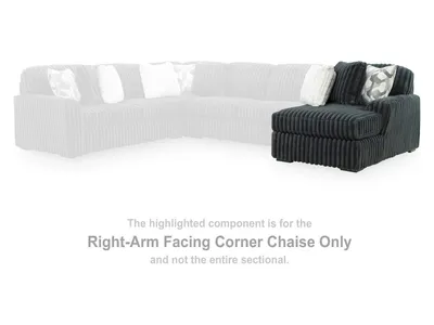 Midnight-Madness Right-Arm Facing Corner Chaise