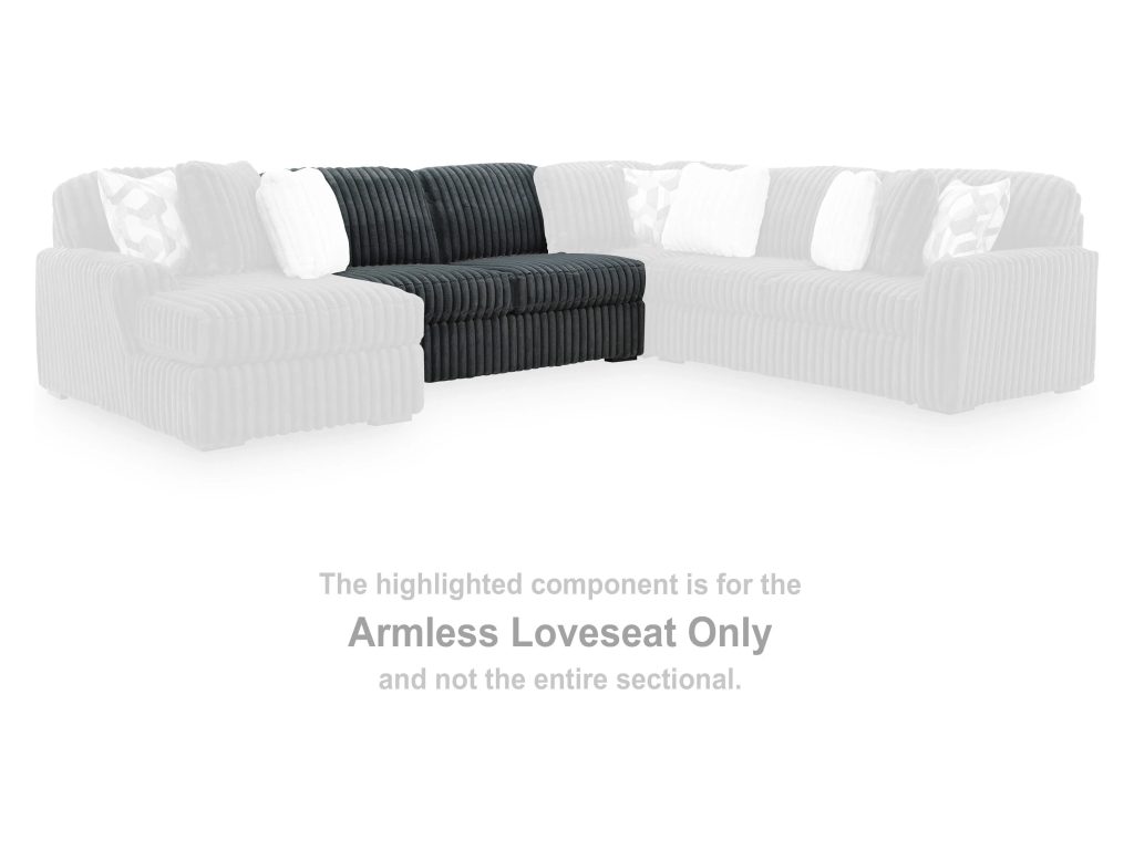 Midnight-Madness Armless Loveseat - image 1