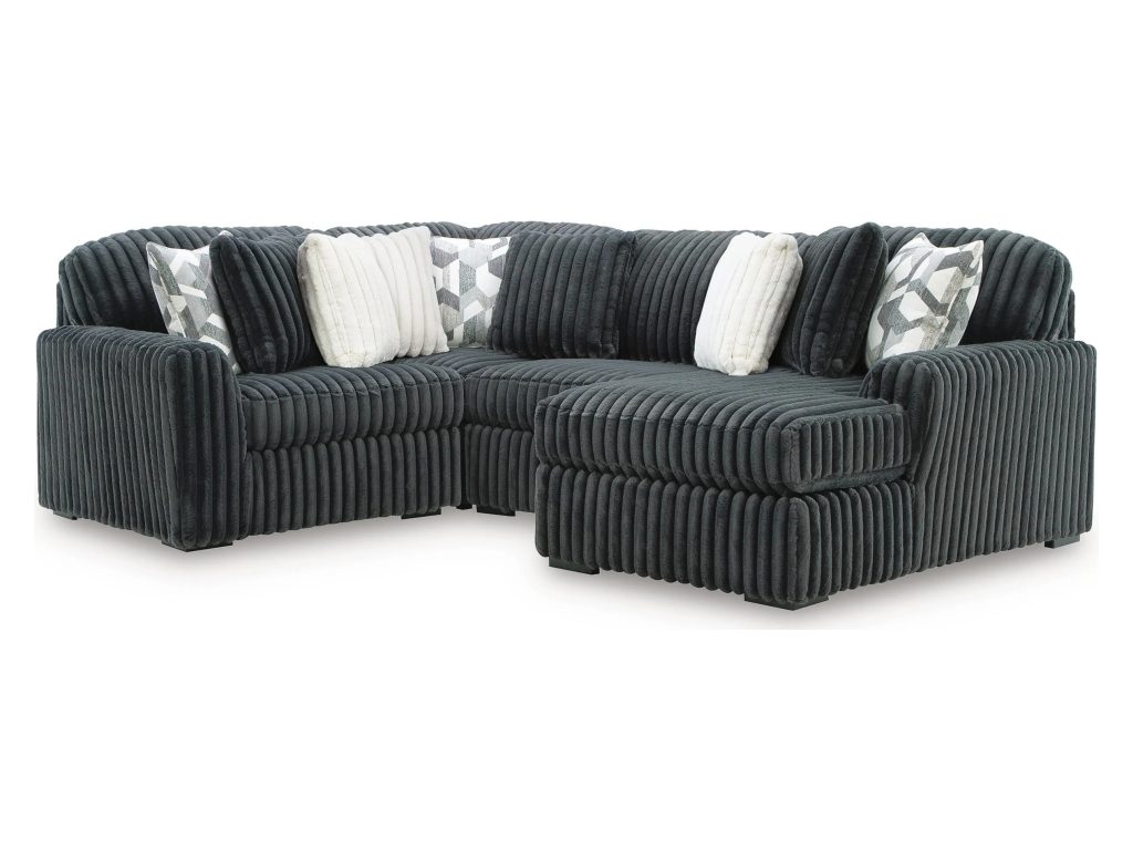 Midnight-Madness 4-Piece Sectional with Chaise - main image