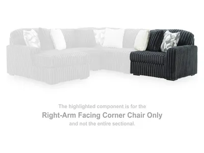 Midnight-Madness Right-Arm Facing Corner Chair