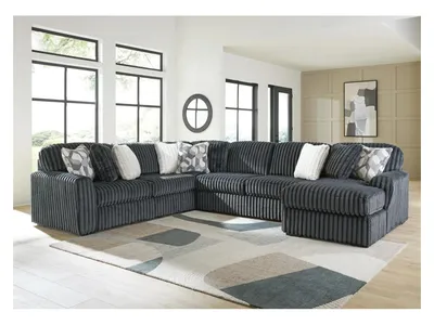 Midnight-Madness 4-Piece Sectional with Chaise