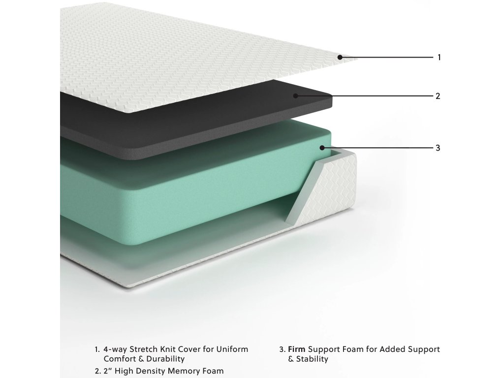 Chime 12 Inch Memory Foam California King Mattress in a Box - image 1