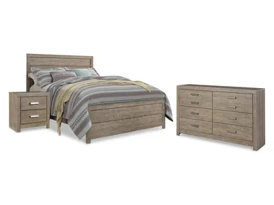 Culverbach Queen Panel Bed, Dresser and Nightstand