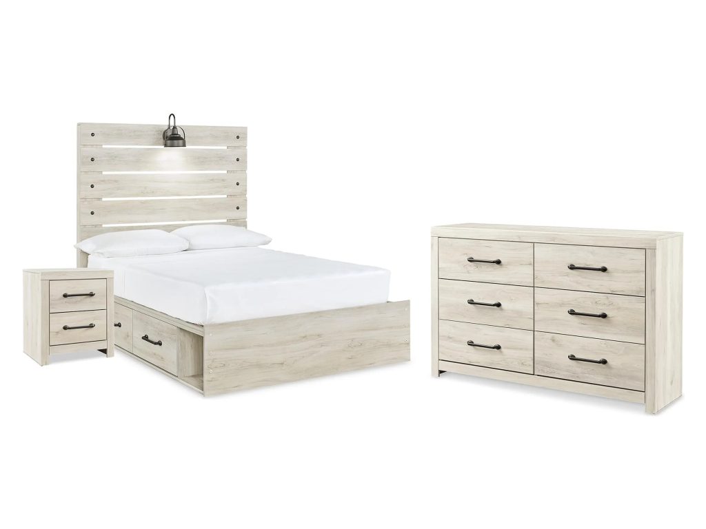 Cambeck Full Panel Bed with Storage, Dresser and Nightstand - main image