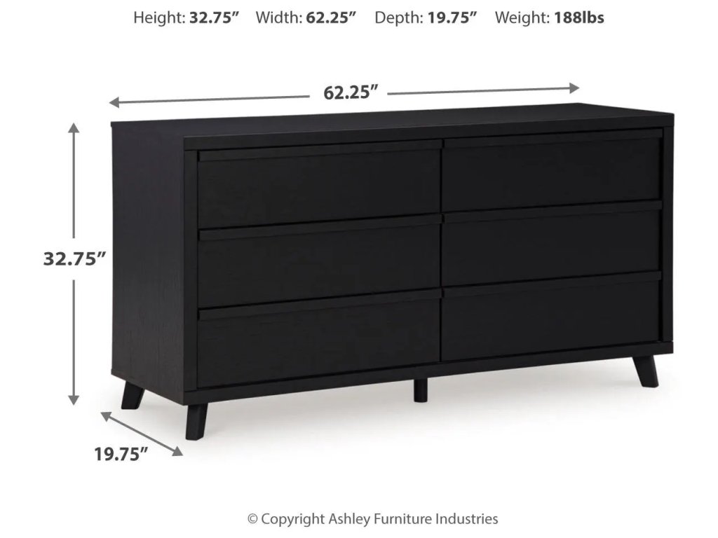 Danziar Queen Panel Bed and Dresser - image 5