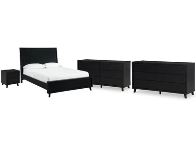 Danziar Queen Panel Bed, 2 Dressers and Nightstand