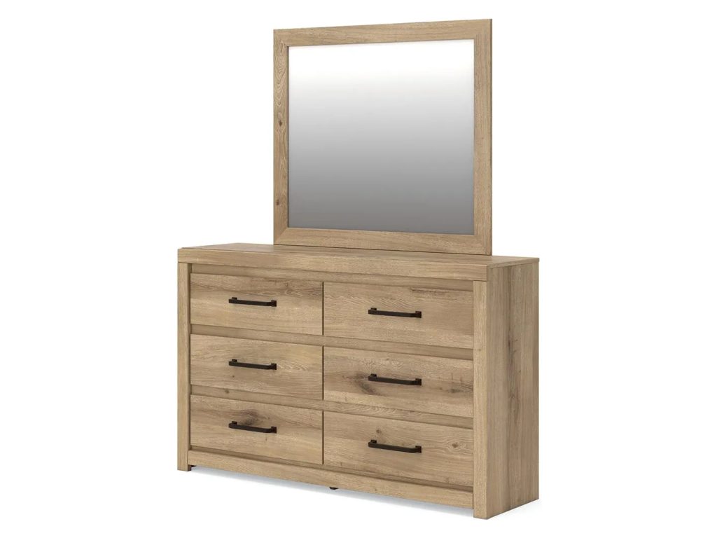 Brozmont Full Panel Platform Bed, Dresser and Mirror - image 7