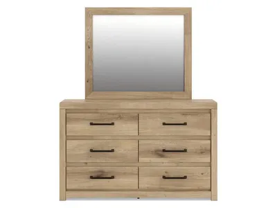 Brozmont Full Panel Bed, Dresser and Mirror