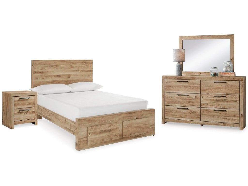 Hyanna Full Storage Panel Bed, Dresser, Mirror and Nightstand - main image