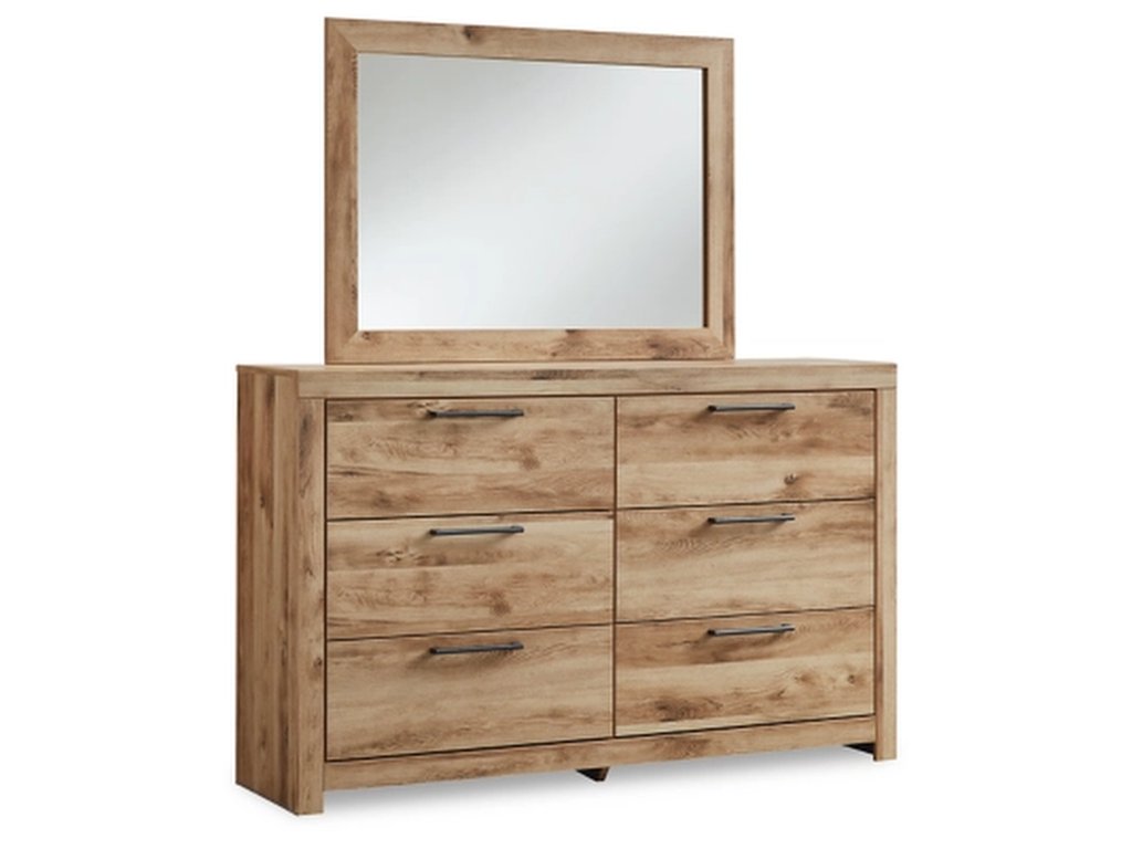 Hyanna King Panel Bed, Dresser, Mirror and 2 Nightstands - image 1
