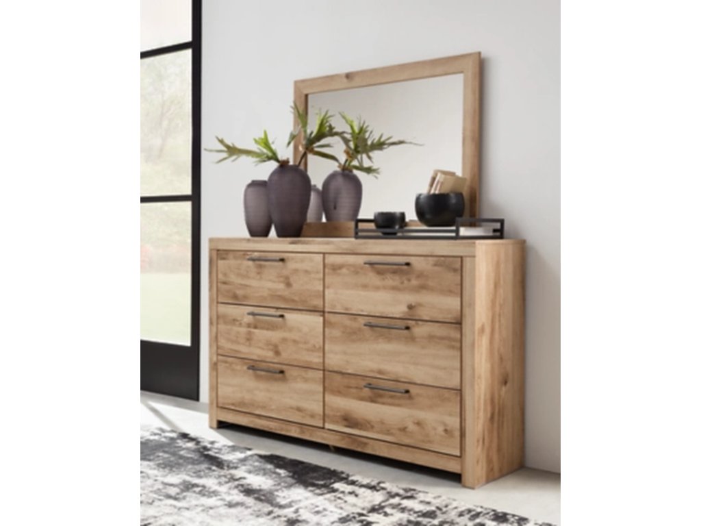 Hyanna King Panel Bed, Dresser, Mirror and 2 Nightstands - image 11