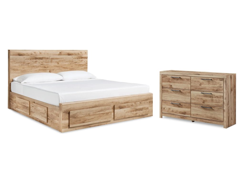 Hyanna King Panel Storage Bed and Dresser - main image