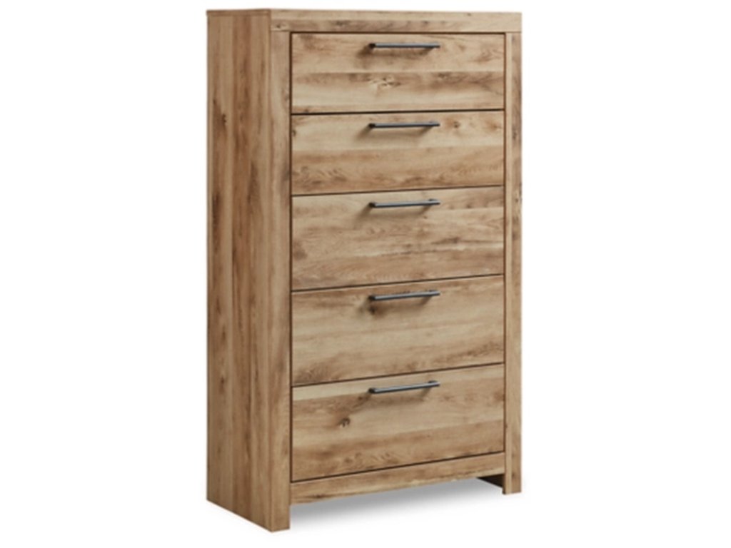 Hyanna Queen Panel Storage Bed, Dresser, Mirror, Chest and 2 Nightstands - image 5