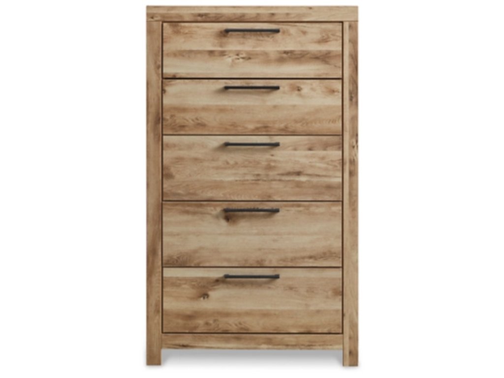 Hyanna Queen Panel Storage Bed, Dresser, Mirror, Chest and 2 Nightstands - image 4