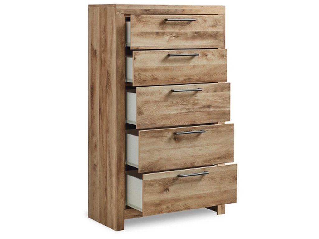 Hyanna Queen Panel Storage Bed, Dresser, Mirror, Chest and 2 Nightstands - image 6