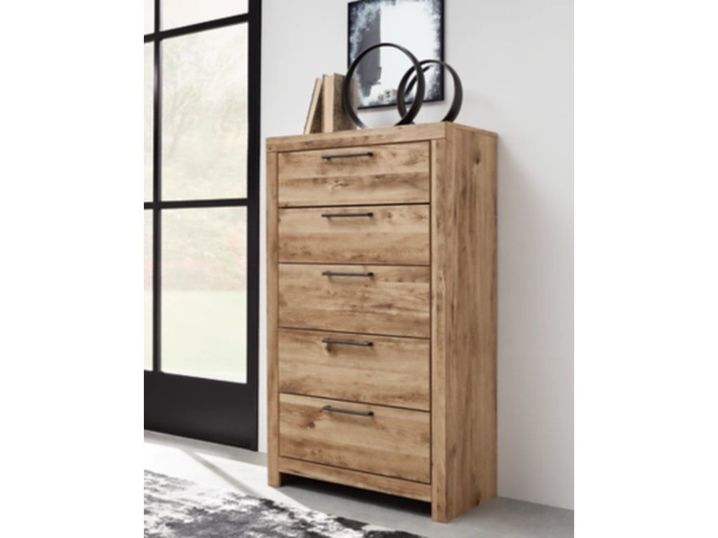 Hyanna Queen Panel Storage Bed, Dresser, Mirror, Chest and 2 Nightstands - image 17