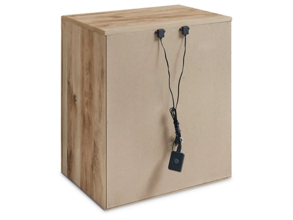 Hyanna Queen Panel Bed and Nightstand - image 9