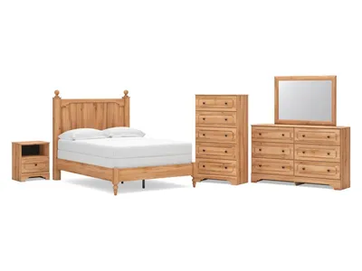 Aleaport Full Panel Bed, Dresser, Mirror, Chest and Nightstand