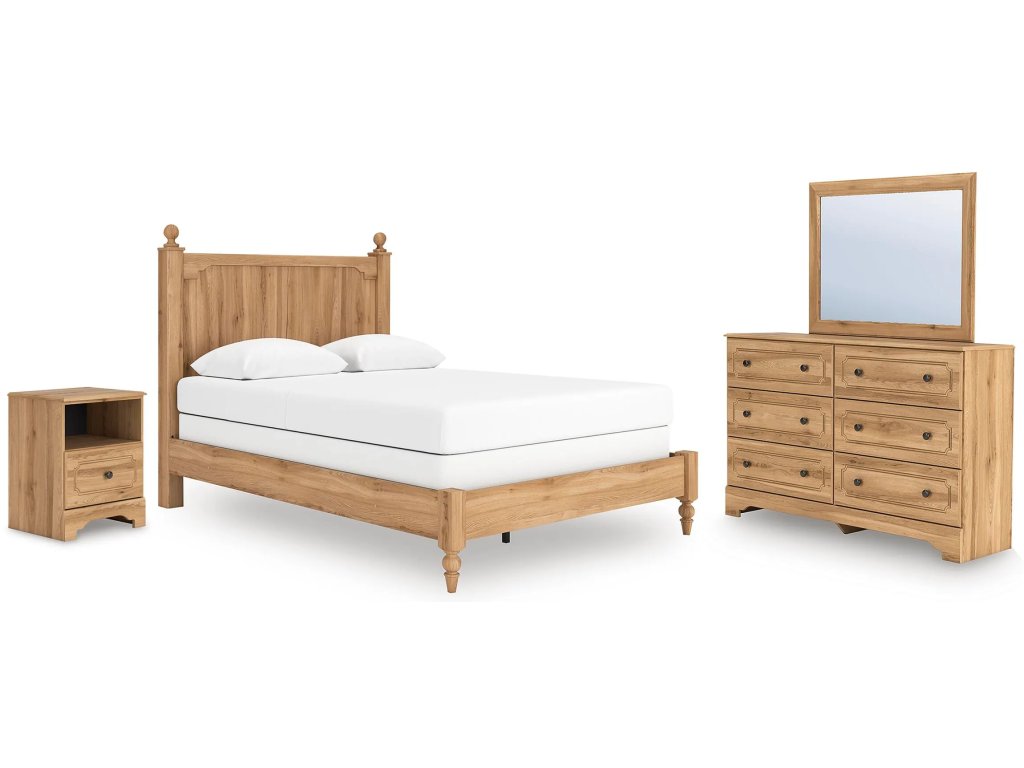 Aleaport Queen Panel Bed, Dresser, Mirror and Nightstand - main image