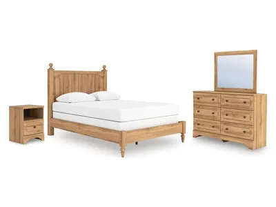 Aleaport Queen Panel Bed, Dresser, Mirror and Nightstand