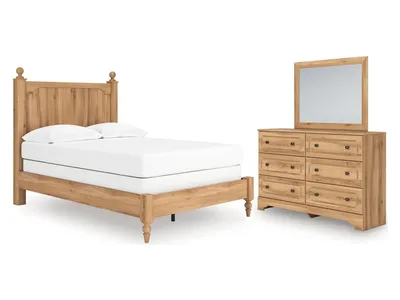 Aleaport Full Panel Bed, Dresser and Mirror