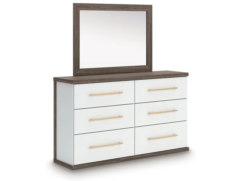 Kendanport King Upholstered Bed, Dresser, Mirror and Chest - image 2