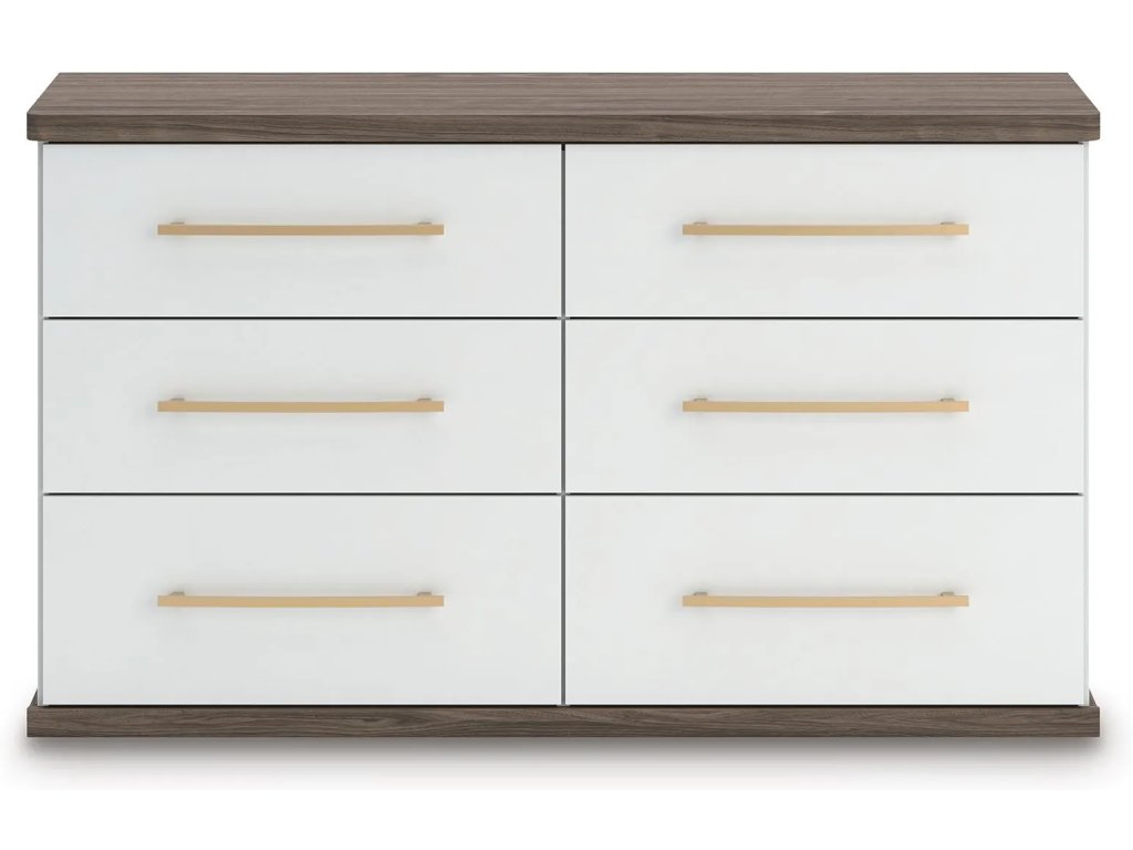 Kendanport Queen Upholstered Bed, Dresser and Nightstand - image 1