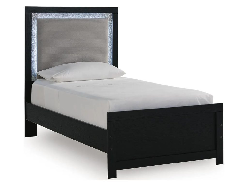 Maeling Twin Upholstered Panel Bed - main image