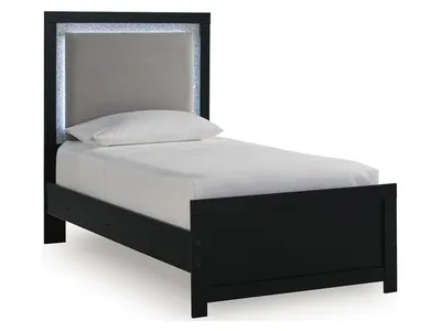 Maeling Twin Upholstered Panel Bed