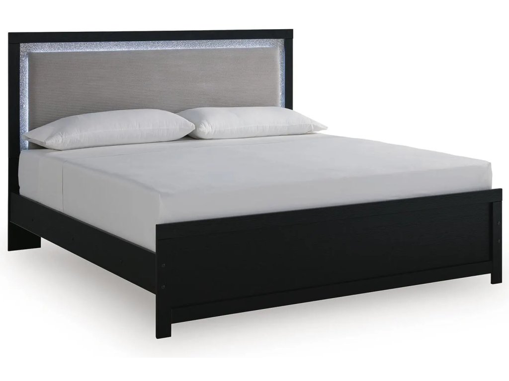 Maeling King Upholstered Panel Bed - main image