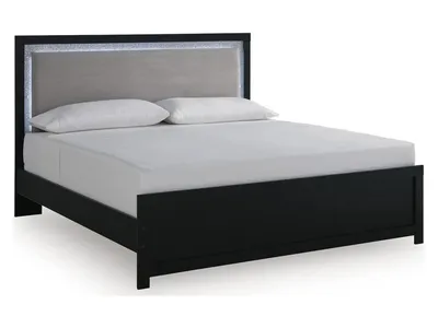 Maeling King Upholstered Panel Bed