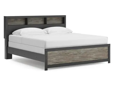 Broachmyn King Bookcase Panel Bed