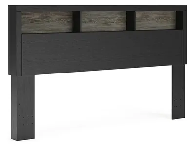 Broachmyn Lighted King Bookcase Headboard