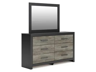 Broachmyn Full Bookcase Bed, Dresser and Mirror
