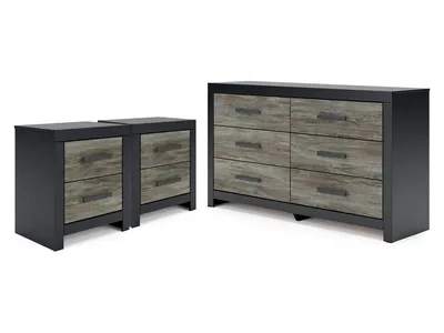 Broachmyn Dresser and 2 Nightstands